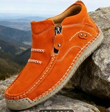Damen Sneaker Freizeitschuhe Orange Gr 40
