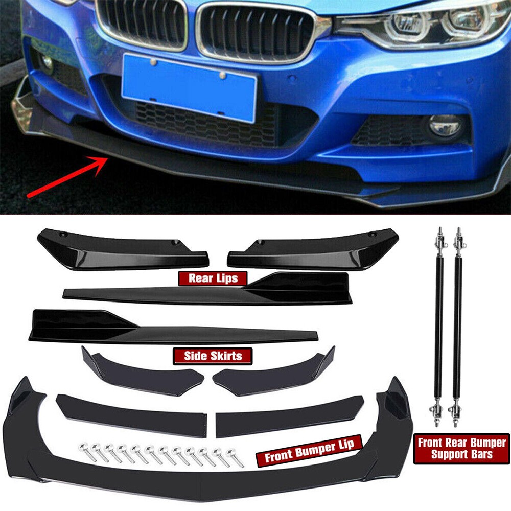 For 328i 335i E90 E60 Front Rear Bumper Lip Spoiler Splitter Body Kit Side Skirt