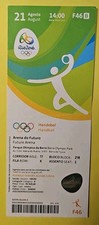 Rio Olympics 2016 TICKET Mens Handball Gold Final Denmark France F46 21 Aug