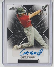 Carson Queck 2021 leaf perfect game auto sn/50 