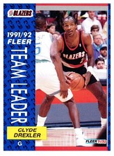 1991-92 Fleer Basketball - Lot of 12 Cards, Clyde Drexler, Dennis Rodman