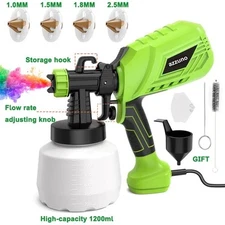High Pressure Paint Sprayer 1200ML HVLP Power Electric Spray Gun DIY Works