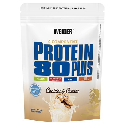 Joe Weider Protein 80 Plus, 500 g Beutel, Cookies & Cream