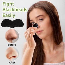 70Pcs Bamboo Charcoal Face Strips For Blackheads Pore Cleansing Strips Nose