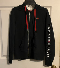 Tommy Hilfiger Sport Mens Black/Red Full Zip ...