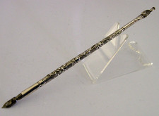 CHINESE EXPORT SILVER DIP PEN c1900 DESK ITEM ANTIQUE