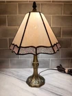 Vintage Tiffany Style Stained Glass Table/Desk Accent Lamp-16'~Floral * Read*