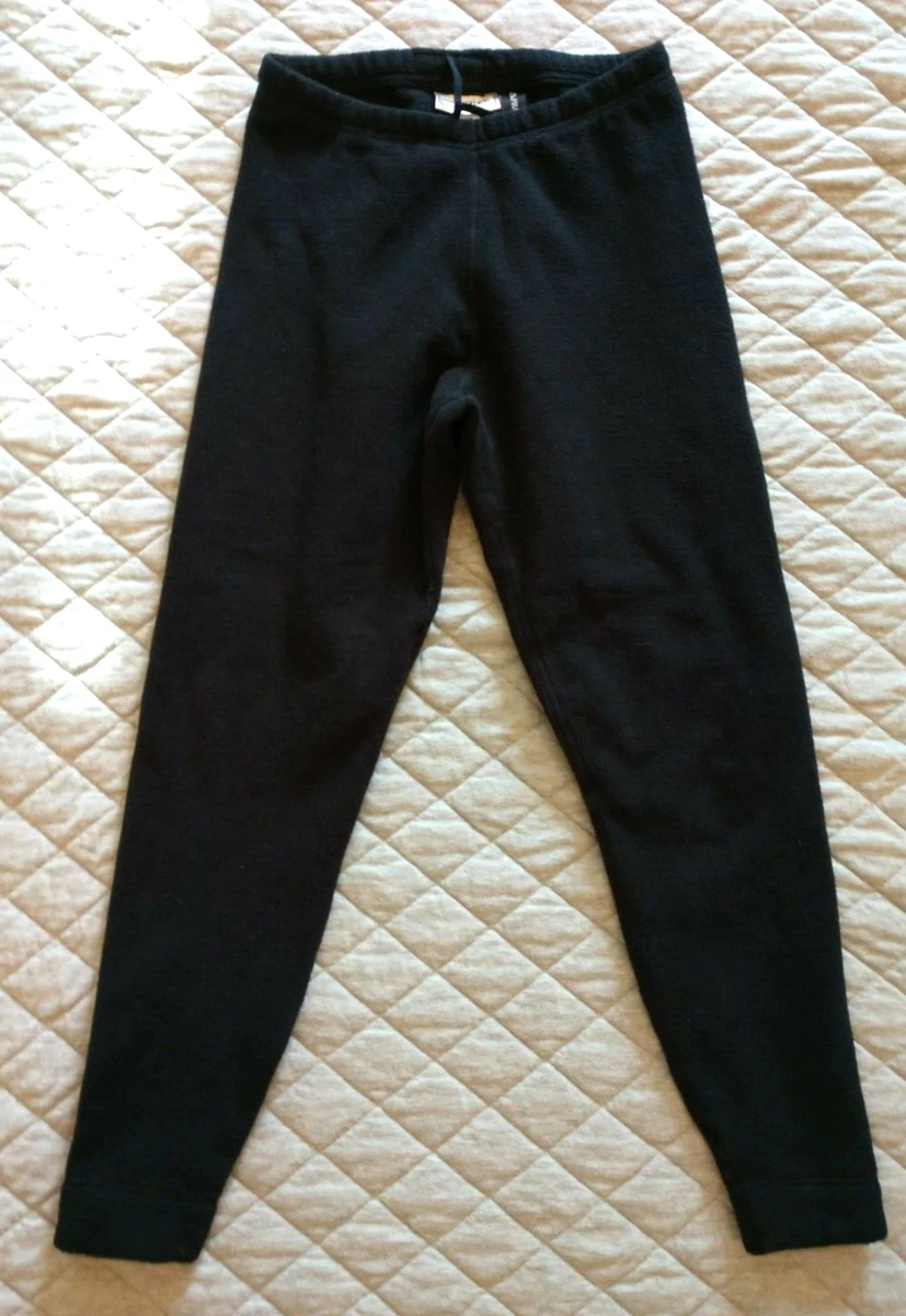VNTG Obermeyer Women Black Polartec Simple Fleece Leggings M Made in USA