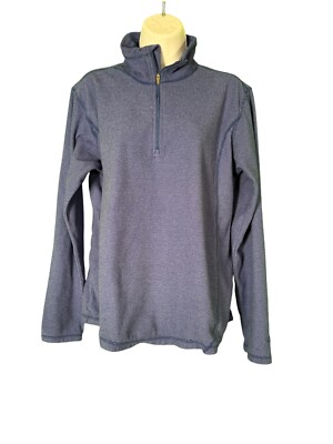 Alpine Design Women's Large Blue Purple 1/4 Zip Fleece Pullover Sweater