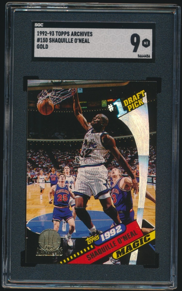 1992-93 Topps Archives Shaquille O'Neal #150 HOF RC Orlando Magic