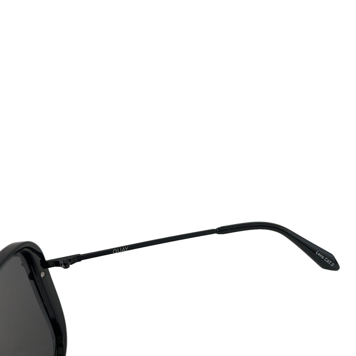 Quay Australia Take A Number Shield Sunglasses Black Smoke 