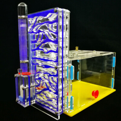 Acrylic Ant Farm w/ Feeding Area T-Design Ants House Nest Insect Villa D3L2 P8G4