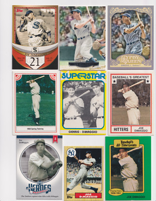 Joe Dimaagio 1982-2012 Reprint & Commemorative Insert lot 9