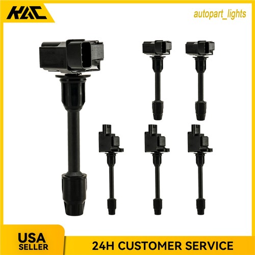 6PC IGNITION COIL Q3JNS302 Q3JNS303 for Nissan Maxima INFINITI I30 V6 3.0L