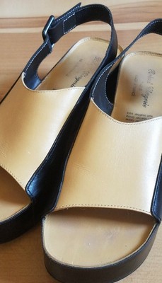 black and tan platform sandals