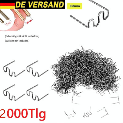 2000pcs Klammer für Schweißgerät Auto Kunststoff Reparatur KFZ-Schweißen Plastik