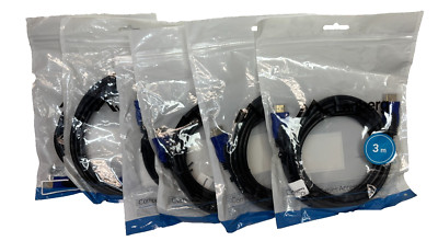 Lanberg CA-HDMI020CU-0030-BK, V2.0 HDMI Cable Black 3 Meter (Lot of 6) - NEW