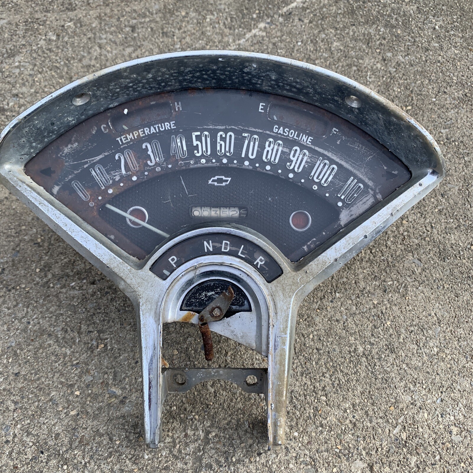 1955 1956 Chevrolet Bel Air speedometer gauge cluster. eBay