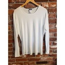Cherokee white long-sleeve scrub undershirt. LOT Of 3. Size XL.
