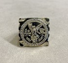 Solid Men's 10K Yellow Gold 50 Pesos Centenario 15.30 Grams Nugget Ring 11 1/2"