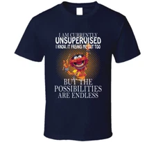 I Am Currently Unsupervised Animal Sesame Street Funny T Shirt