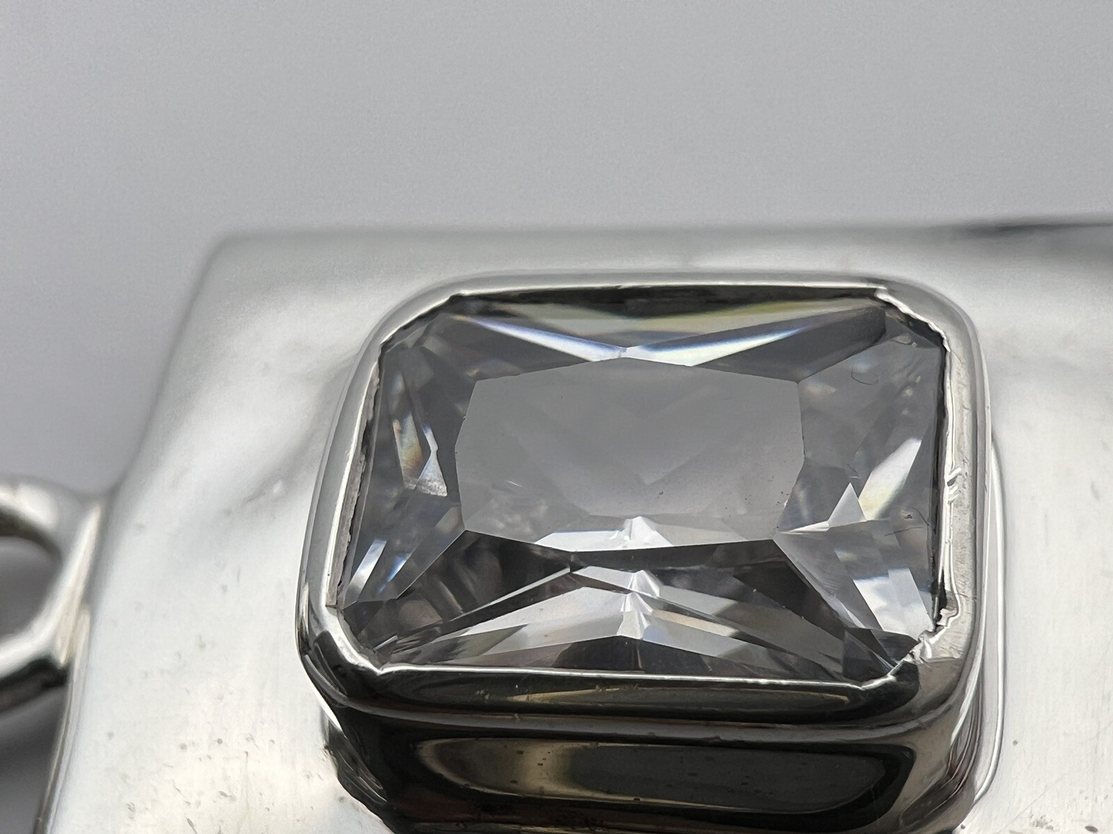 Silpada Sterling Silver Rectangular Cz Pendant - image 6