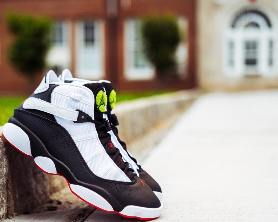 Jordan size 9.5 6 Rings “He Got Game” White/Black Shoes sneakers Rare 322992 men s-l400.jpg main image 4