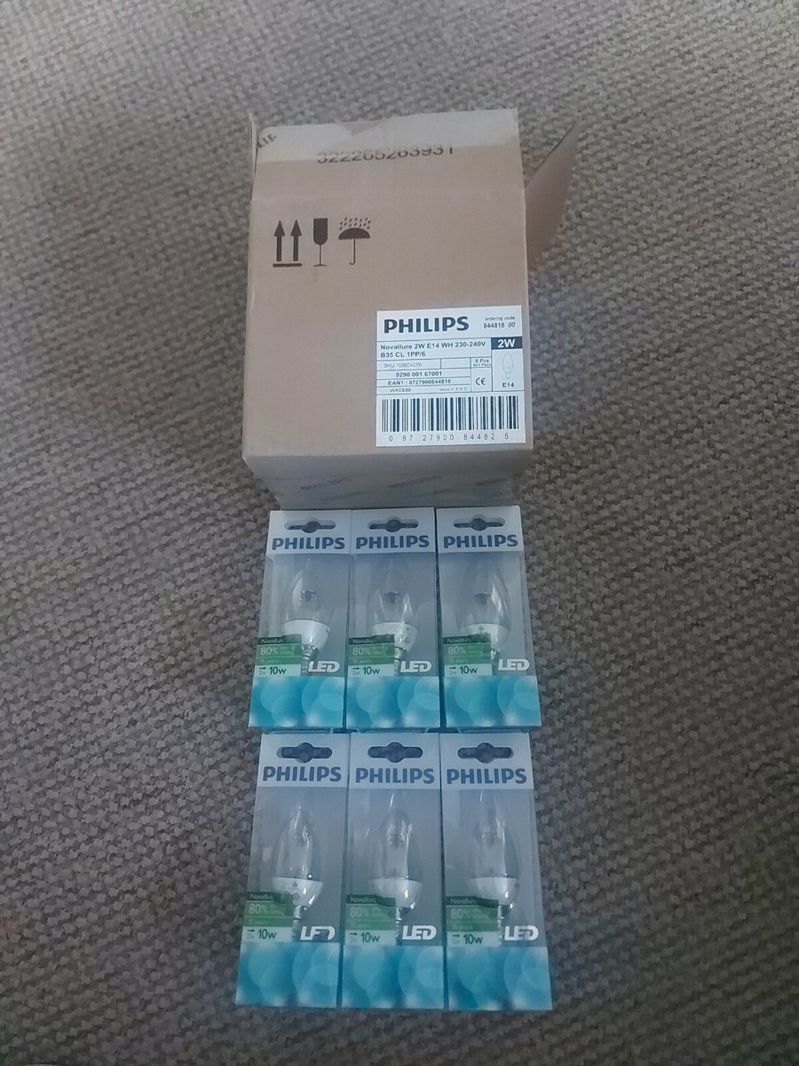 「零」 6 x Philips Novallure 2w E14 B35 Led Candle 230v 10w | eBay