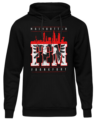 B-WARE | Mainhatten Kapuzenpullover Frankfurt Skyline FFM M1  Größe:S