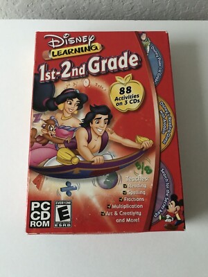 Disney Learning 1st & 2nd Grade Bundle - 88 Activities on 3 CDs | eBay