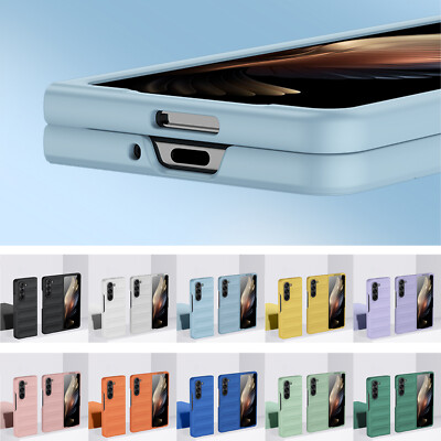 For Samsung Galaxy Z Fold 3/4/5/6 Solid Color Slim Shockproof Phone Case Cover