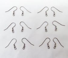 1000 1,000  Stainless Steel Ear Wires French Hooks  Bead Coil Earrings 25mm