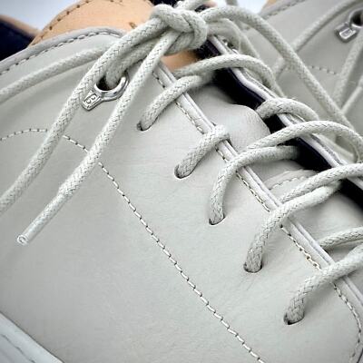Ted Baker London Gray Leather Sneakers 8 King Grey Lace Up  display picture 1