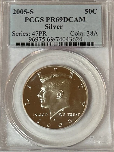 2005-S Silver Proof Kennedy Half Dollar 50c - PCGS PR 69 Deep Cameo!