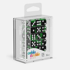 Image of Oakie Doakie Dice D6 Dice 12 mm Glow in the Dark - Biohazard (36)
