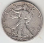 1920-S WALKING LIBERTY HALF DOLLAR AB, VF