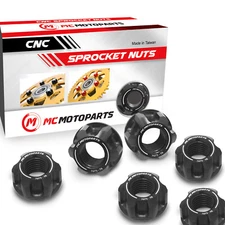 Billet Rear Axle Sprocket Nuts Black For Kawasaki ZR-7 ZR750 ZR7S 99-01 02 03 04