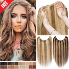 Hidden Secret Wire In Real Remy Human Hair Extensions One Piece Thick 110g long