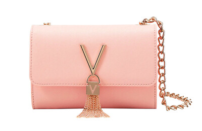 VALENTINO DIVINA Pattina Saffiano Rosa, Damentasche Umhängetasche Crossbody