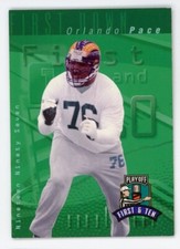 1997 Playoff First & Ten Orlando Pace #190 Rookie RC HOF