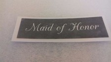 10 - 400 Maid of Honor stencils for etching on glass mixed wedding favor gift