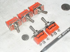 5 BRAND NEW POWER TOGGLE SW SPDT ON-OFF-ON SWITCH 125 VAC 15 A AMP AMPS 15A