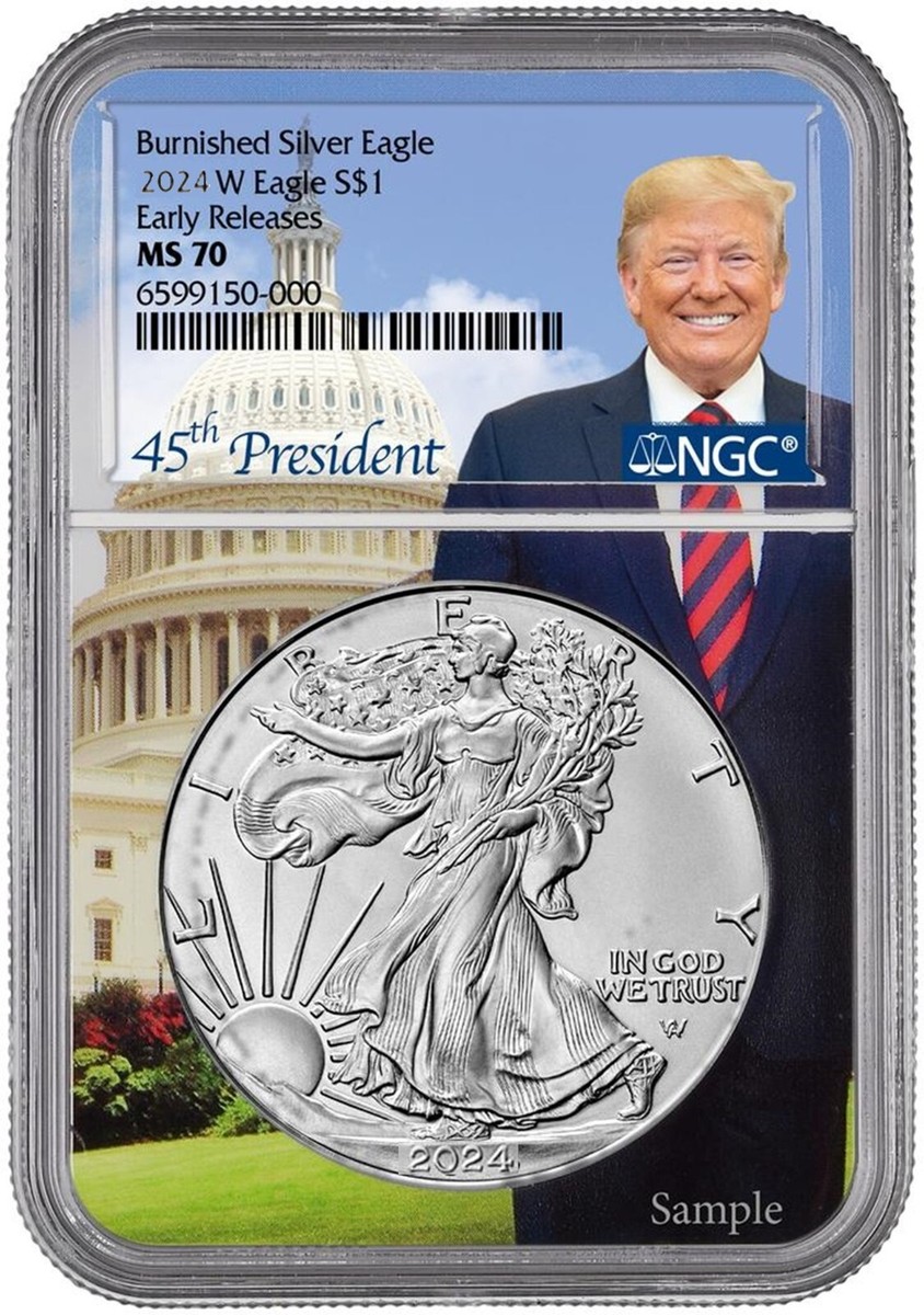 【最高鑑定 MS70 FDOI】2021年トランプ大統領 ホワイトハウスラベル 最高鑑定 MS70 FDOI】2021年トランプ大統領 ホワイトハウスラベル