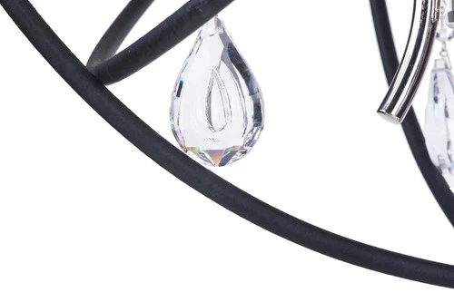 Maxim 25142 Bronze Orbit 19"W 4-Light Crystal Chandelier - Picture 6 of 8