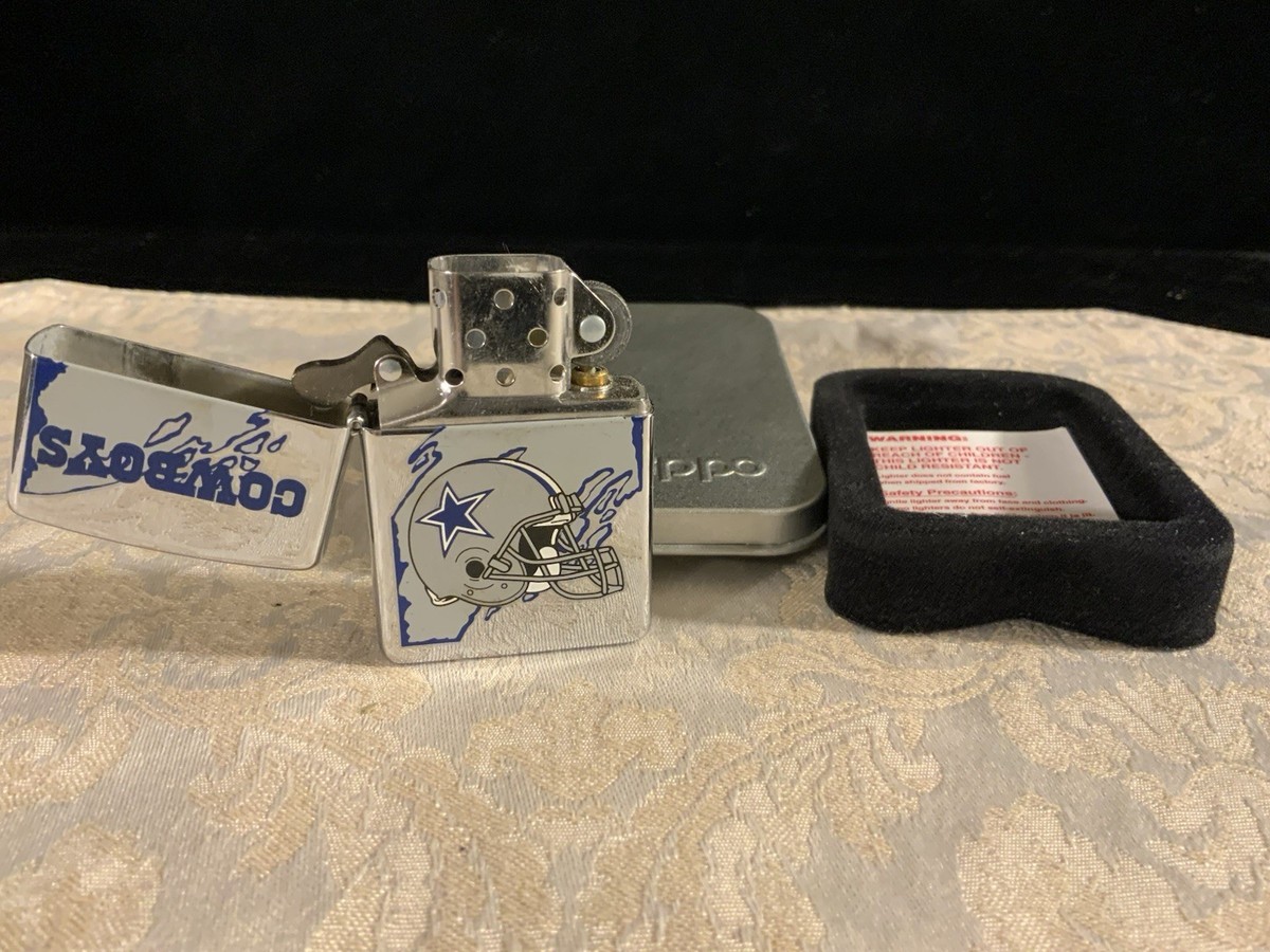 Vtg Zippo 1999 Lighter NFL Dallas Cowboys XIV Polished Chrome | eBay