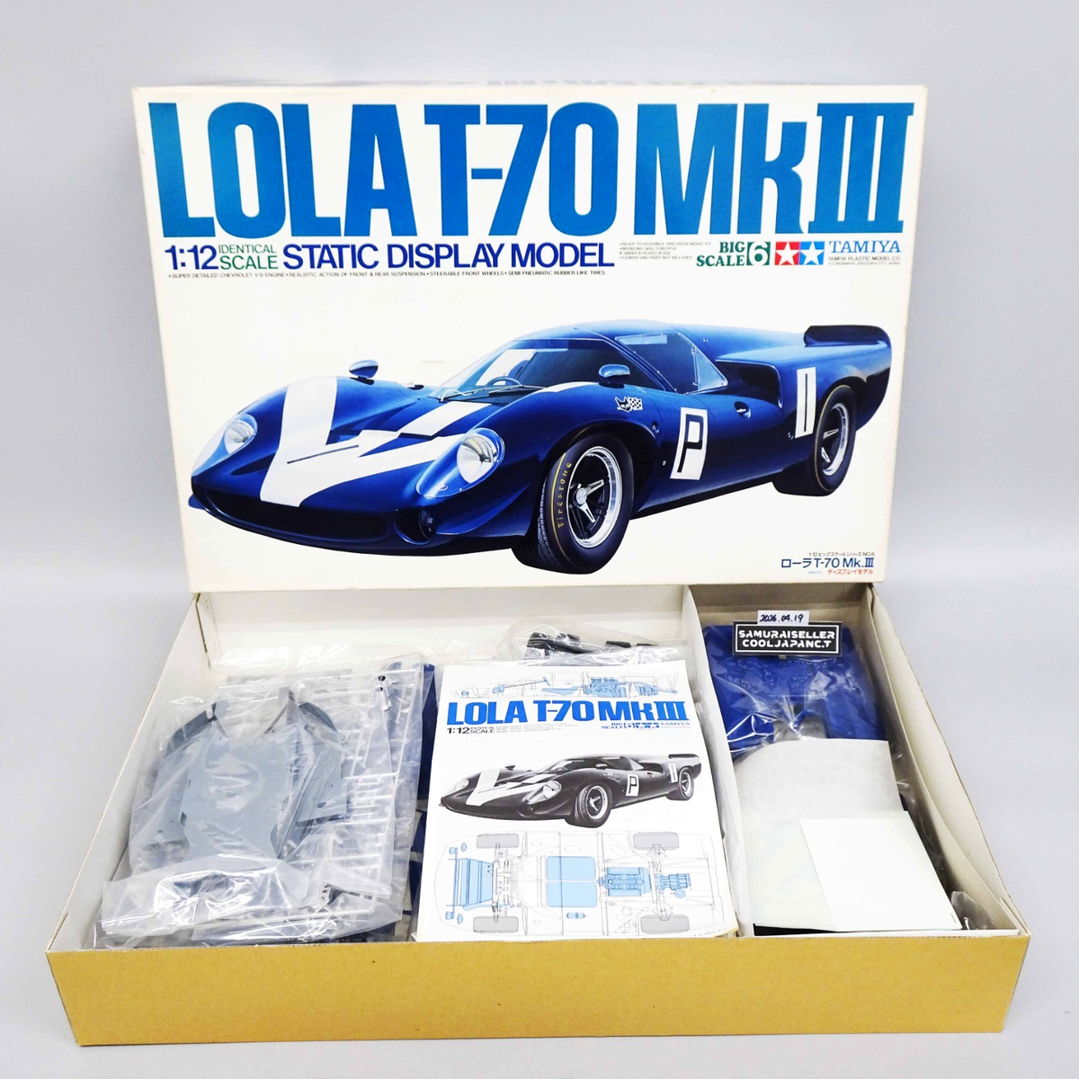 Tamiya 1/12 LOLA T-70 MkIII Racing Car Plastic Model Kit Big Scale