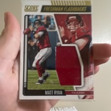 Panini 2022 Score Freshman Flashbacks Relics Matt Ryan Atlanta Falcons Insert