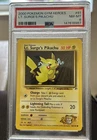 2000 Pokemon Gym Heroes #81 Lt. Surge's Pikachu PSA 8 NM-MT