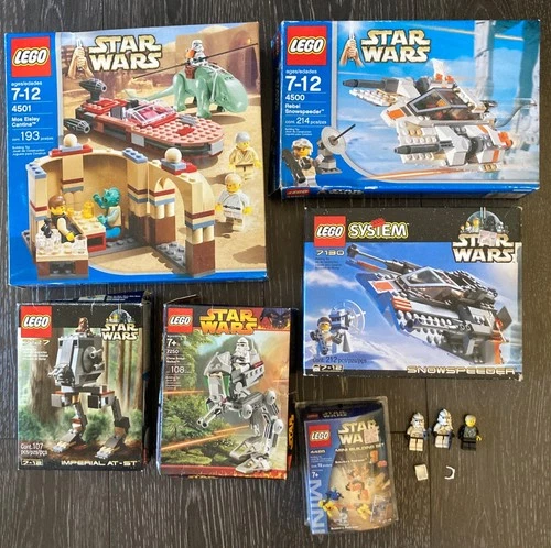 STAR WARS LEGO LOT - SETS 4485 / 4500 / 4501 / 7127 / 7130 / 7250 + MISC FIGS
