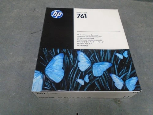 HP 761 DesignJet Maintenance Cartridge CH649A New Sealed